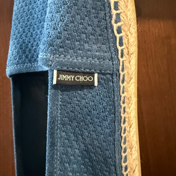 Jimmy Choo Egon textured-finish espadrilles - Blue EU 43 US 10 - Picture 5 of 7